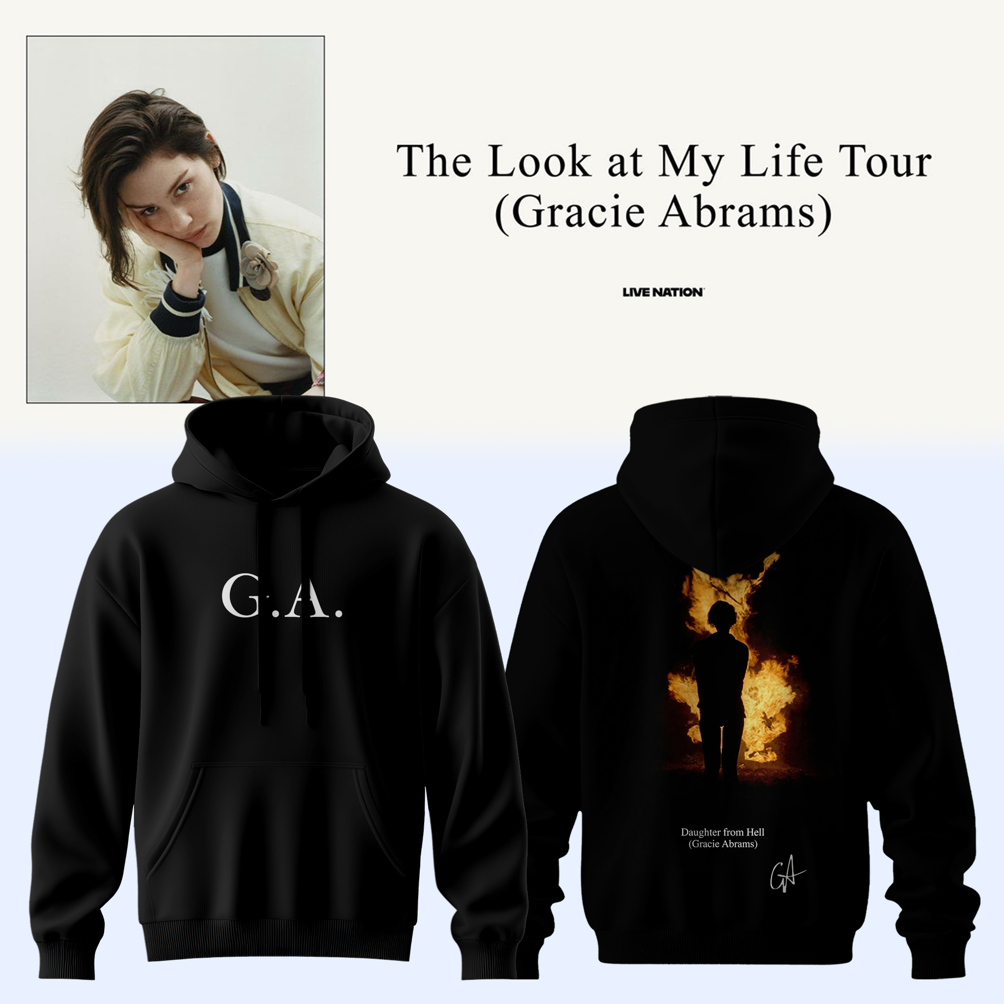 Gracie Abrams Daughter From Hell Concert Collection Hoodie