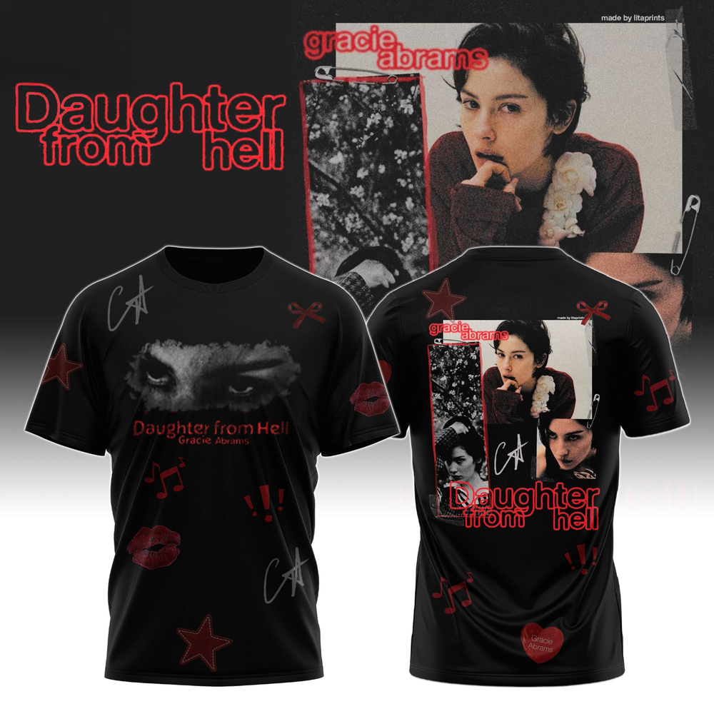 Gracie Abrams Daughter From Hell Album Graphic T-Shirt