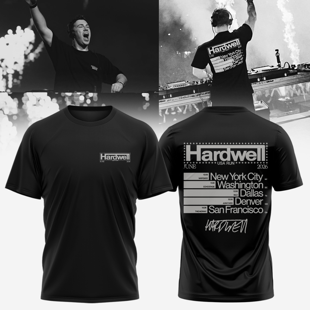 Hardwell Signature Tour T-Shirt