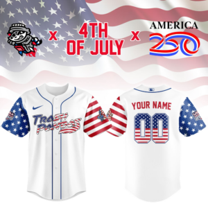 Rocket City Trash Pandas America 250Th Celebration Baseball Jersey
