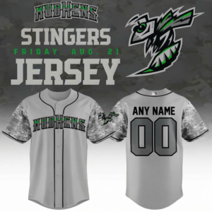 Toledo Mud Hens Stingers Night Military Appreciation Baseball Jersey