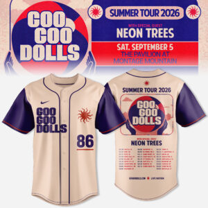 Goo Goo Dolls Summer Tour Stadium Baseball Jersey