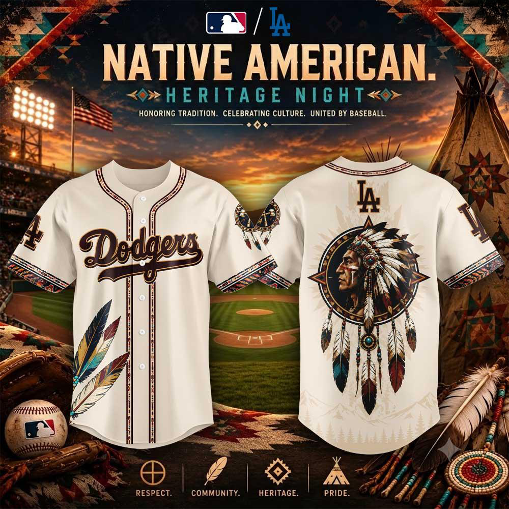 Los Angeles Dodgers Native American Heritage Night Baseball Jersey