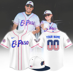 El Paso 4Th Of July America 250 Custom Name Baseball Jersey