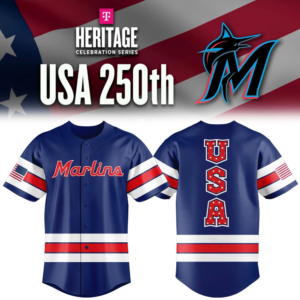 Miami Marlins America 250 Celebration Baseball Jersey