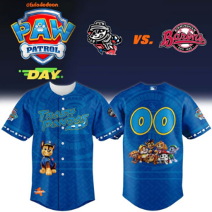 Rocket City Trash Pandas Paw Patrol Night Baseball Jersey