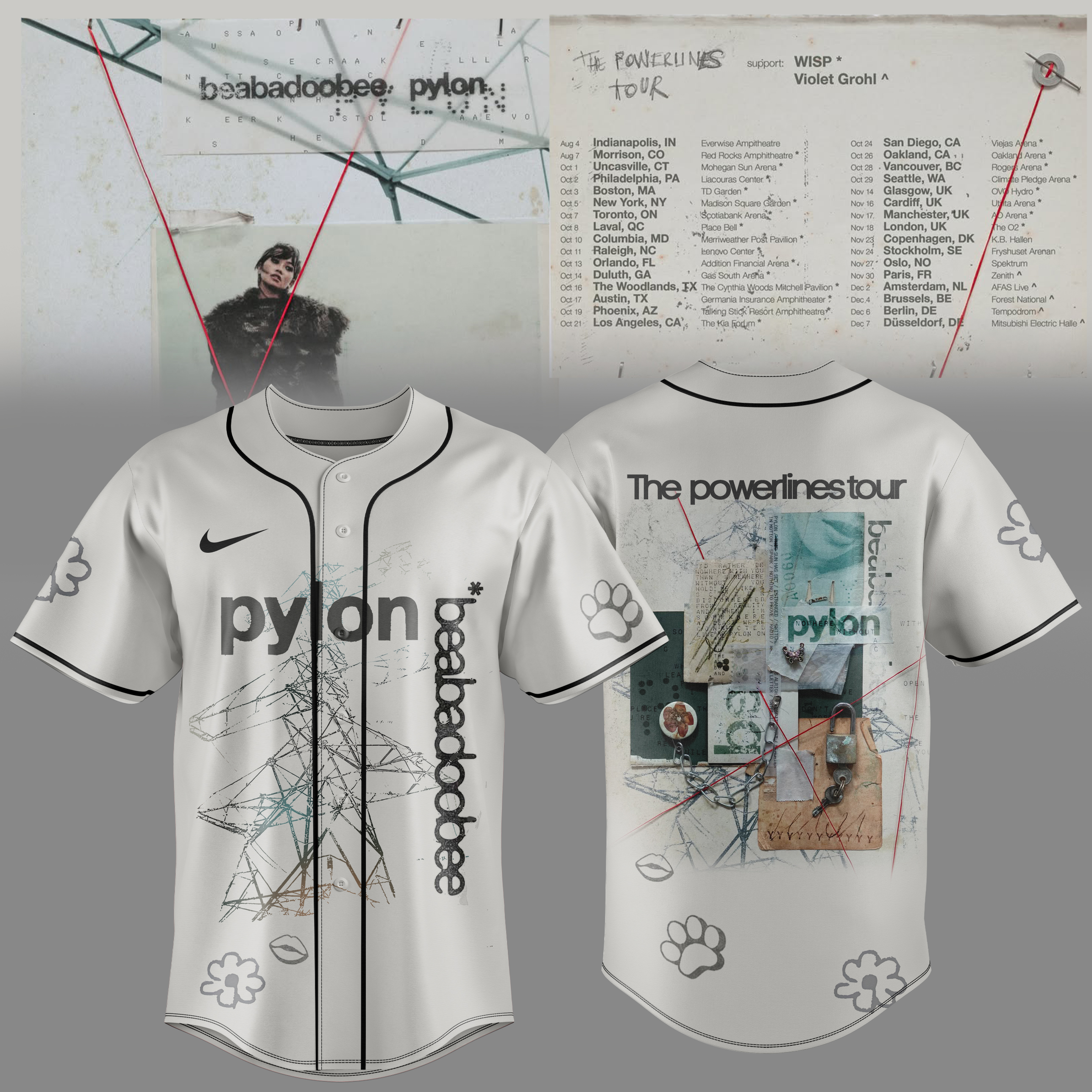 The Powerlines Tour Music Festival Collector Jersey