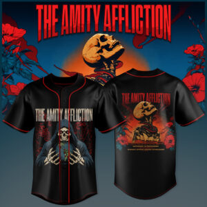 The Amity Affliction Skull Snake Tour Jersey Gothic Metal Band Pullover Jersey Concert Merch Fan Gift