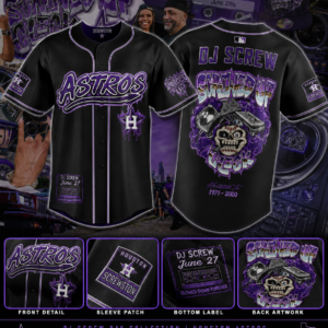 Houston Astros Dj Screw Collaboration Streetwear Baseball Jersey