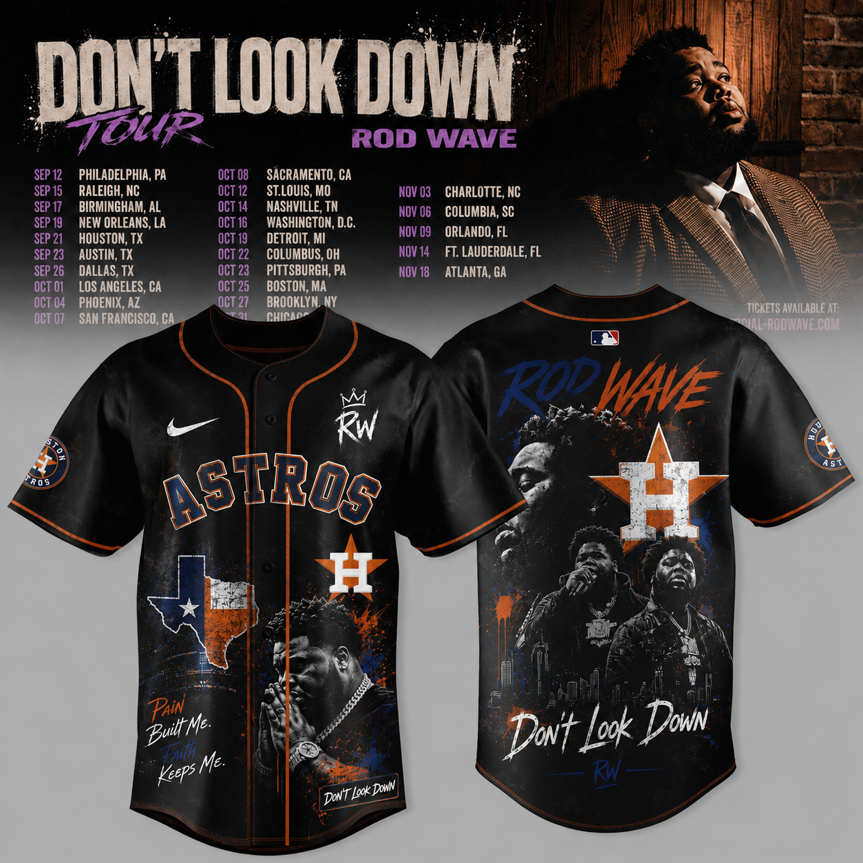 Dont Look Down Tour Music Lover Fan Jersey