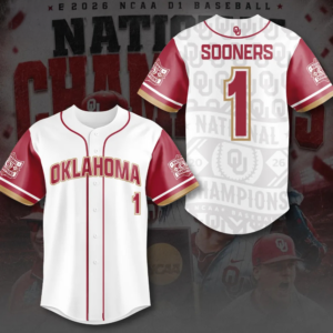 Oklahoma Baseball 2026 National Champions Jersey