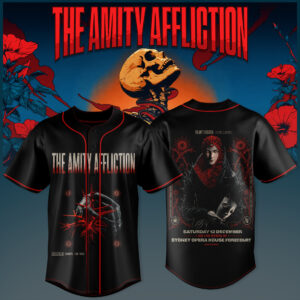 The Amity Affliction Gothic Tour Jersey Dark Art Heavy Metal Band Pullover Jersey Concert Merch Fan Gift