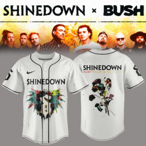 Shinedown Australian & New Zealand Tour Rock Fan Premium Baseball Jersey