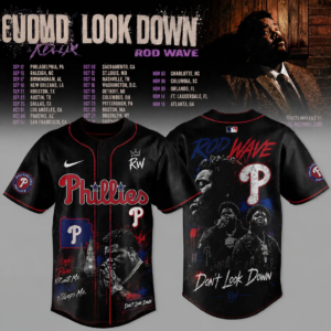Rod Wave X Philadelphia Phillies Concert Night Baseball Jersey