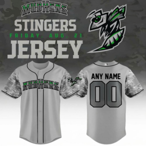 Toledo Mud Hens Stingers Night Custom Name Baseball Jersey ??