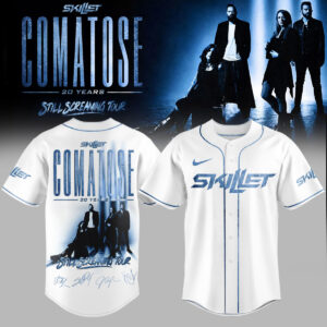 Skillet Comatose 20 Years Still Screaming Tour Baseball Jersey