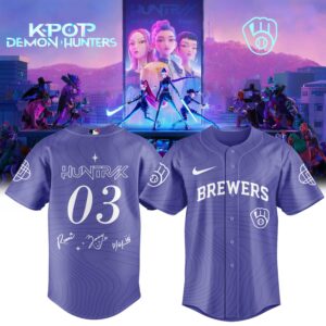 Milwaukee Brewers X Kpop Demon Hunters Nights Limited Baseball Jersey