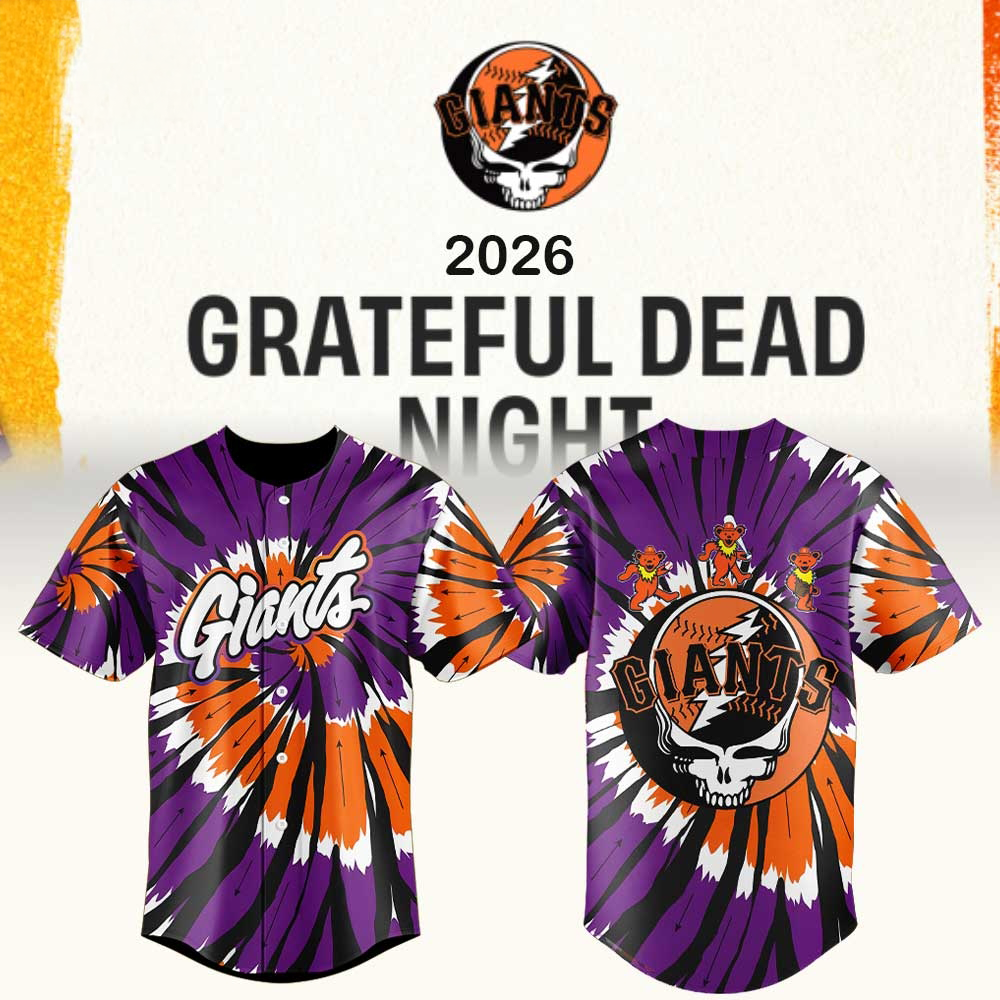 San Francisco Giants Grateful Dead Night Baseball Jersey