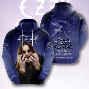 Ozzy Osbourne 2026 Tribute Rock Fan Hoodie
