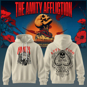 The Amity Affliction Gothic Cathedral Hoodie Alternative Metal Band Pullover Hoodie Concert Merch Fan Gift