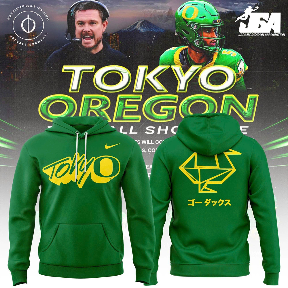 Oregon Football Tokyo Showcase Premium Hoodie
