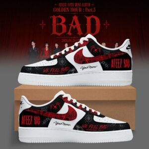 Ateez Bad Era Signature Merchandise Af1 Shoes