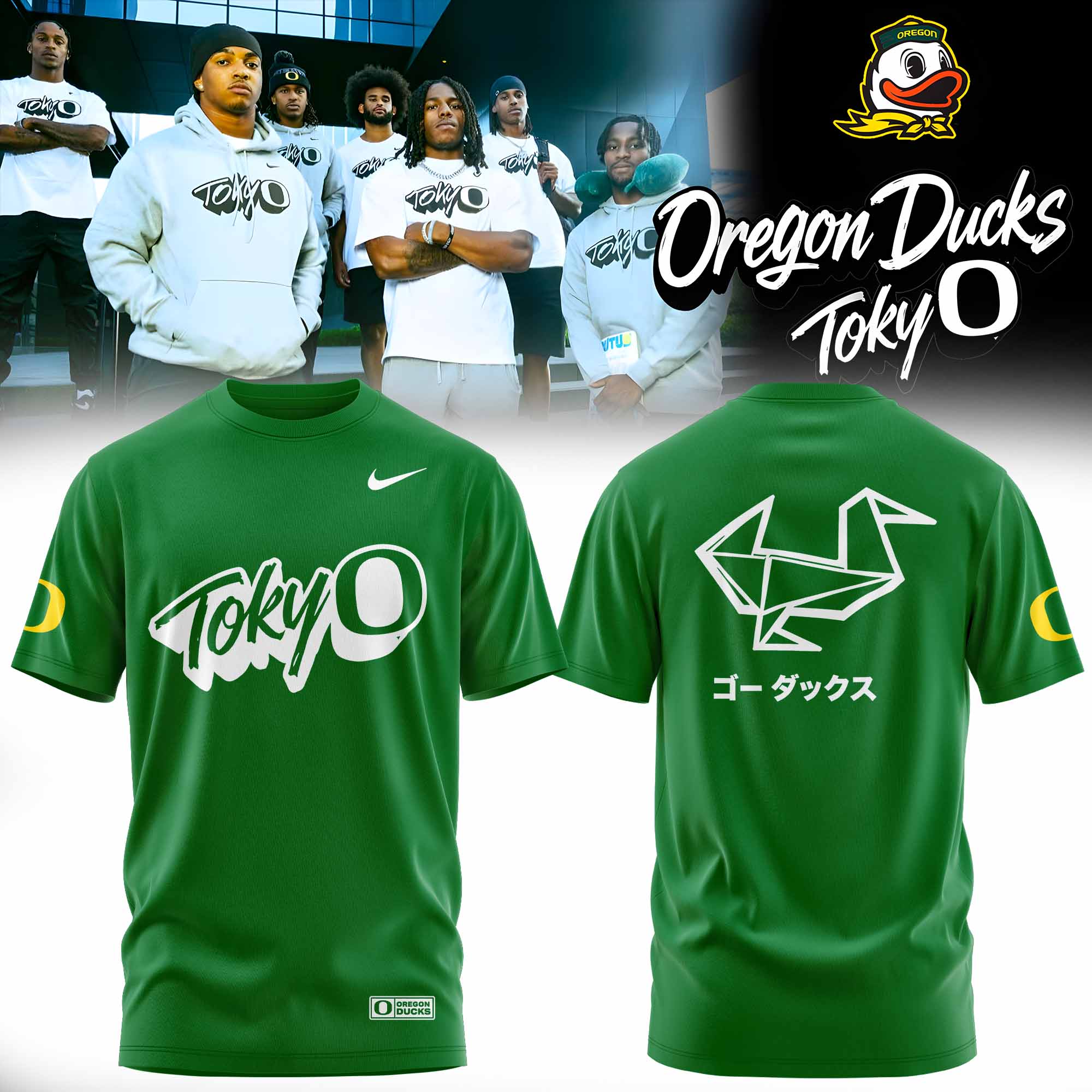 Oregon Ducks Tokyo Nights Fashion T-Shirt