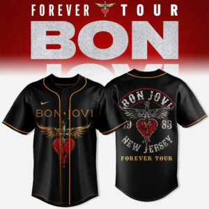 Bon Jovi Forever Tour Signature Baseball Jersey