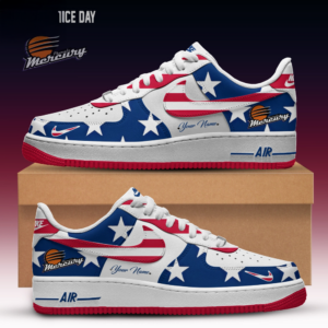 Phoenix Mercury Independence Day Air Force 1 Sneakers