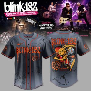 Blink182 Europe Tour Stadium Baseball Jersey