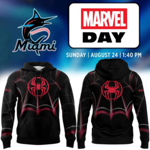 Miami Marlins Marvel Night Miles Morales Hoodie