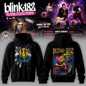 Blink182 Europe Tour Music Fan Pullover Hoodie