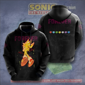 Sonic The Hedgehog 35Th Anniversary Gaming Fan Hoodie