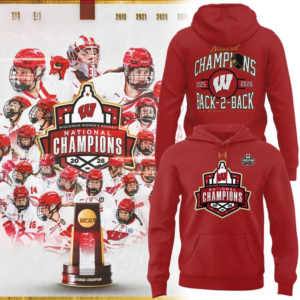 Wisconsin Badgers Hockey Champions Pullover Hoodie