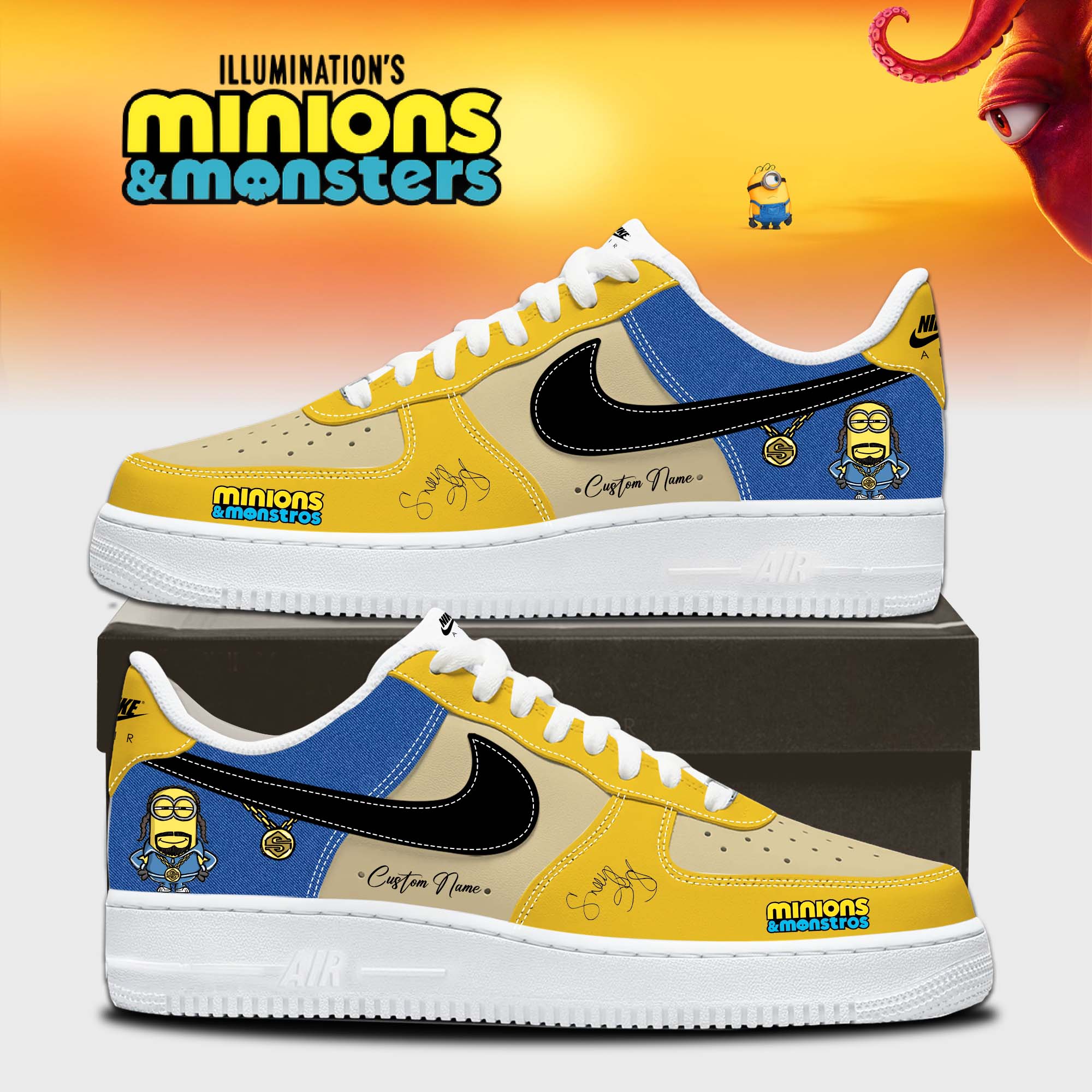 Minions X Snoop Hip Hop Fan Sneakers