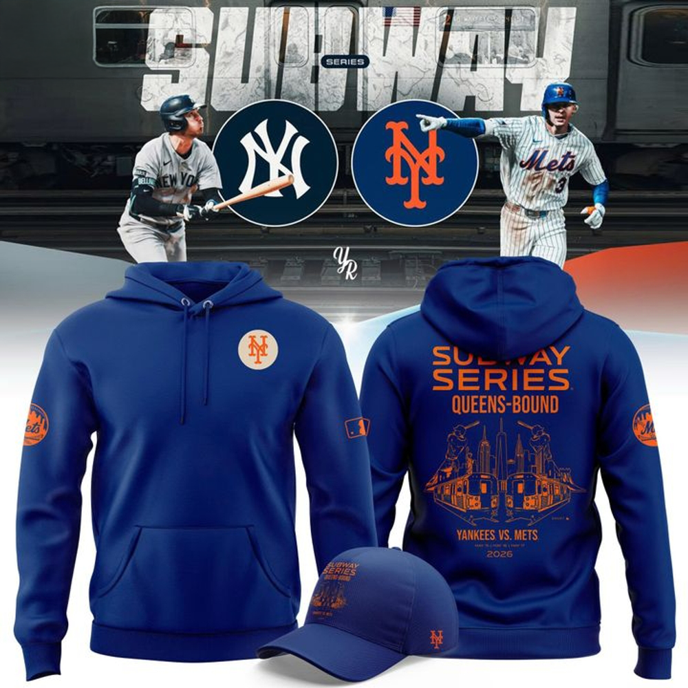 Yankees Mets Bronx Bound Subway Series 2026 Hoodie
