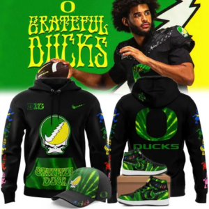 Oregon Ducks Grateful Dead Inspired Hoodie Oregon Ducks Football Fan Pullover Hoodie Psychedelic Skull Graphic Sweatshirt Gift For Ducks Fans
