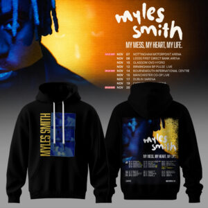 Myles Smith Blue Vision Tour Black Official Hoodie Edition