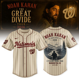 Noah Kahan The Great Divide Tour 2026 Limited Collector Jersey