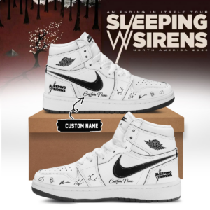 Sleeping With Sirens An Ending In Itself Rock Style Shoes Gift For Music Lovers