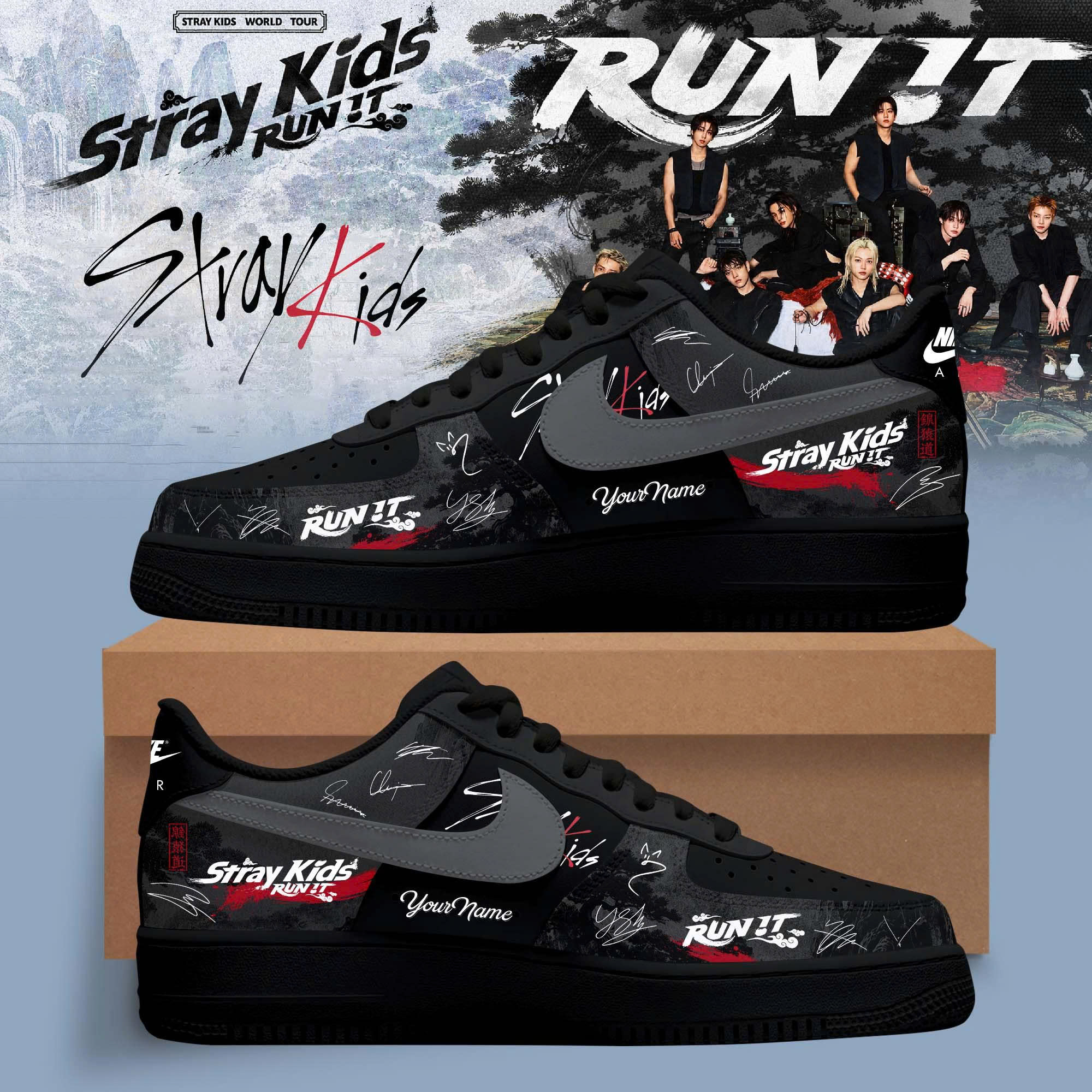Stray Kids Run It World Tour 2026 Official Fan Shoes Edition