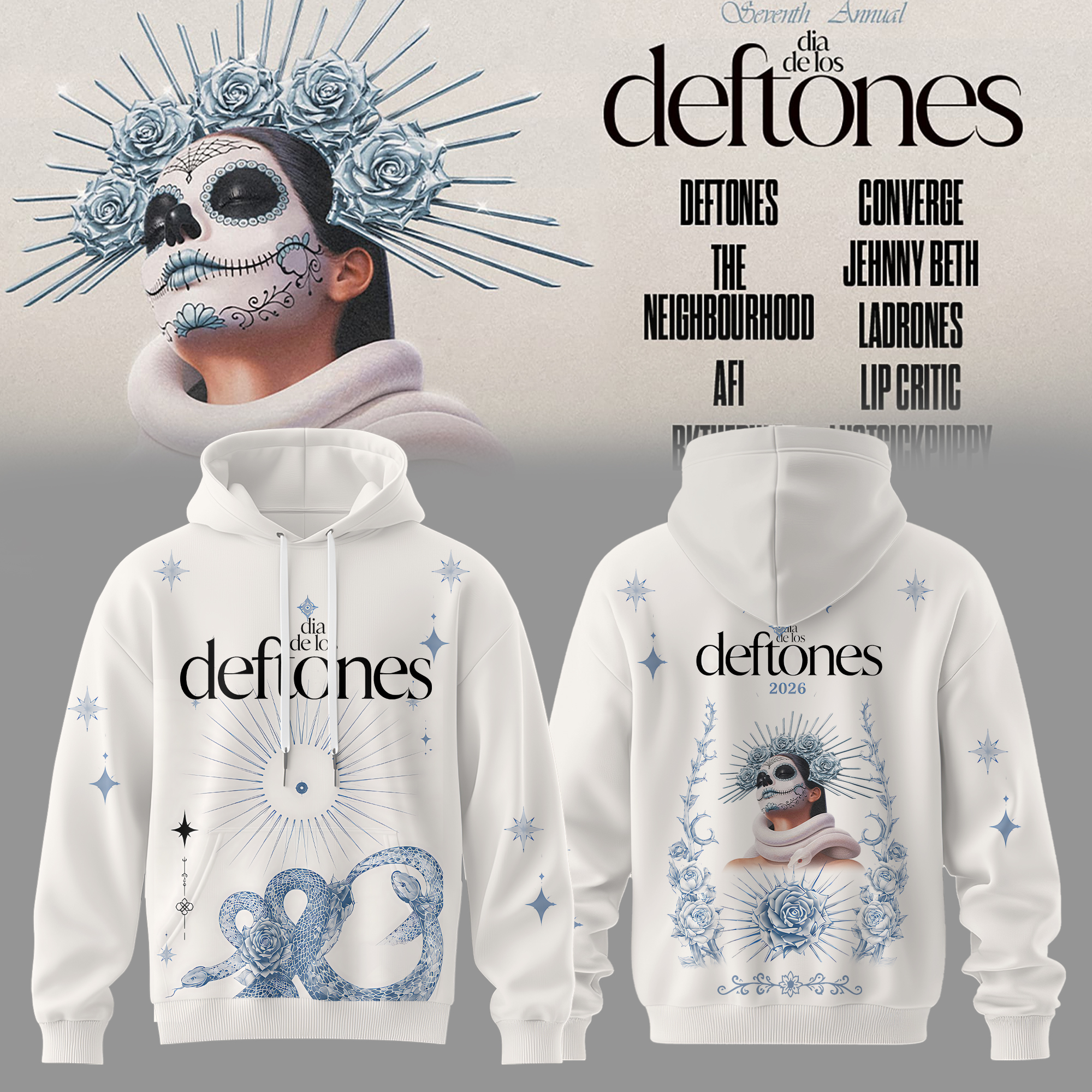 Dia De Los Deftones 2026 Premium Hoodie Collection