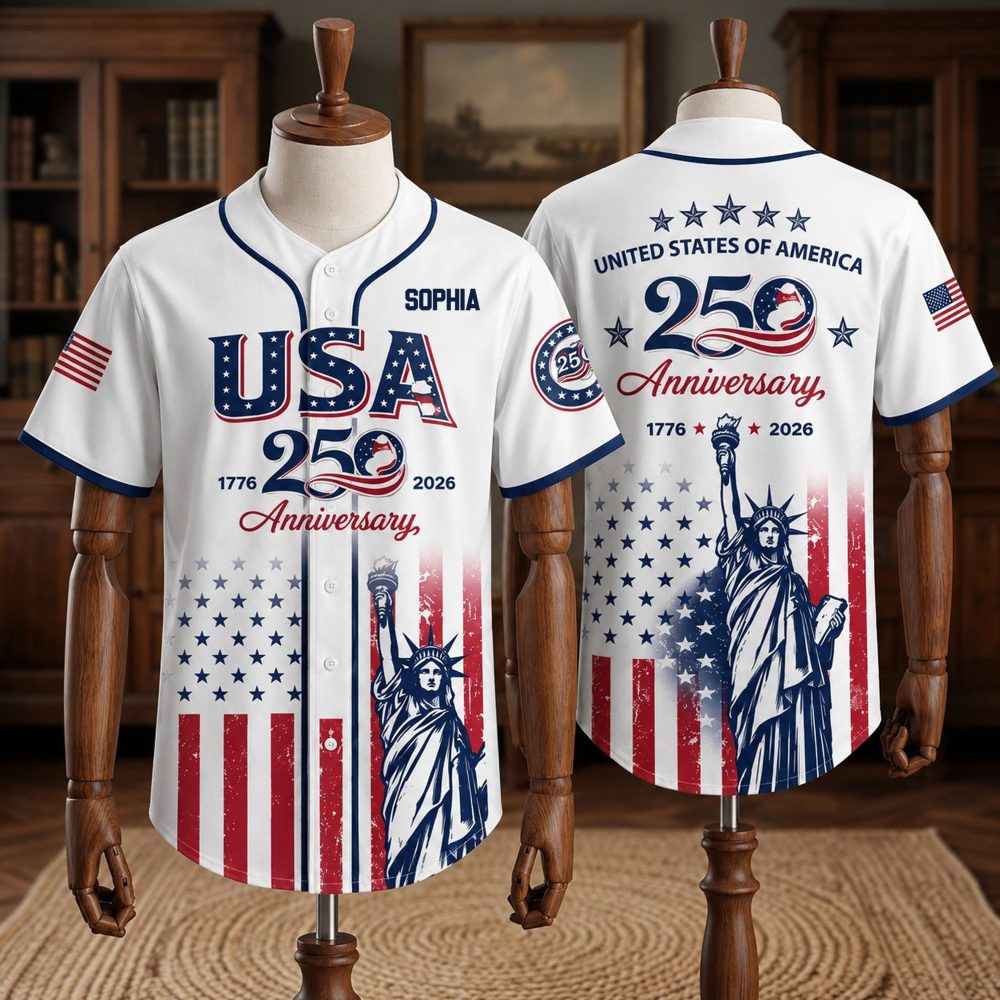 Celebrate Usa 250Th Anniversary Personalized Baseball Jersey Collection
