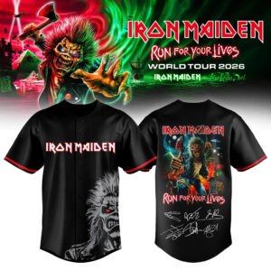 Iron Maiden Run For Your Lives Tour Limited Baseball Jersey Collection