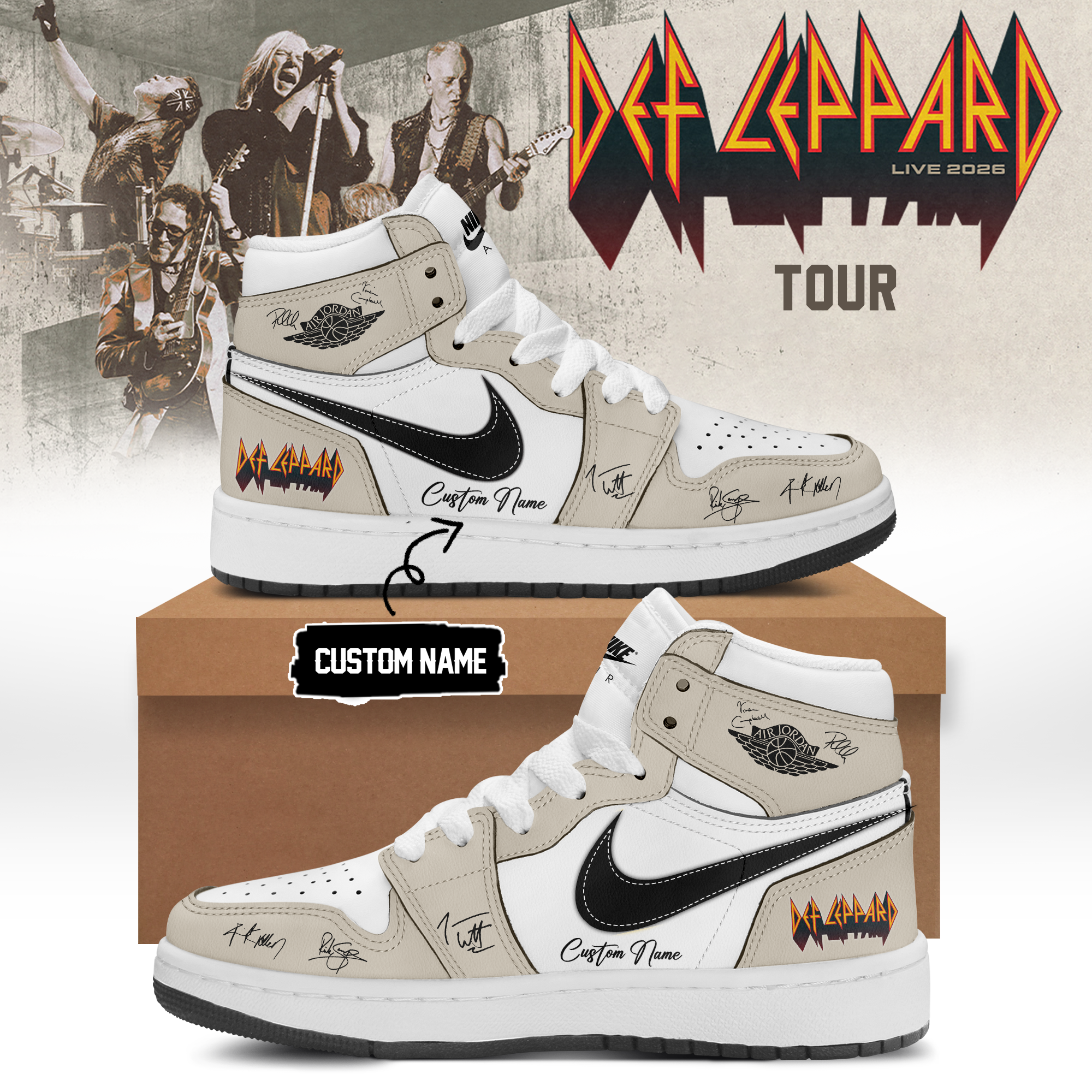 Def Leppard Live 2026 Collector Edition Sneakers