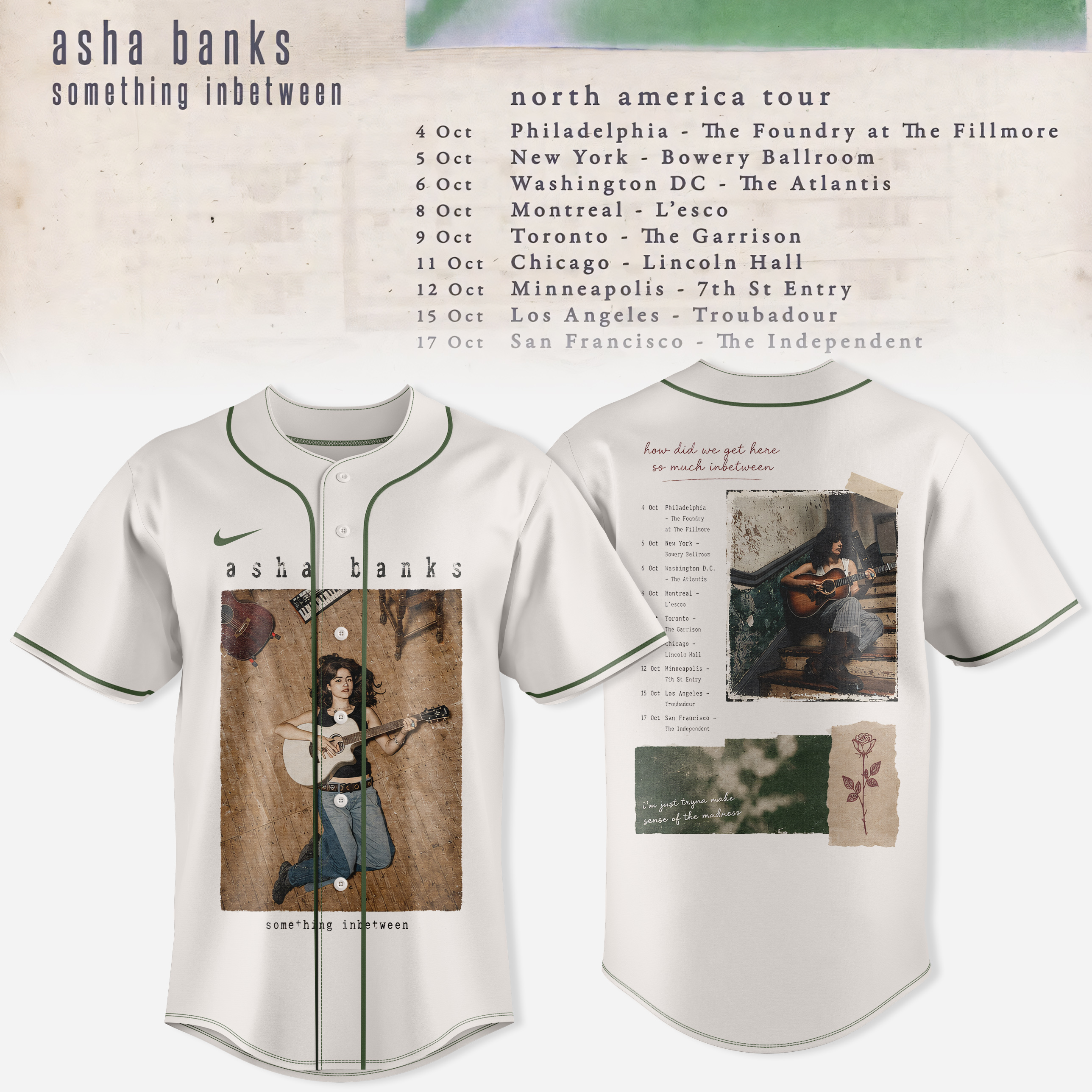 Asha Banks Something Inbetween Tour Limited Tour Jersey
