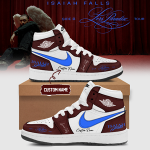 Isaiah Falls Lvrs Paradise Side B Tour 2026 R&B Music Fan Custom Air Force 1 Style Sneakers