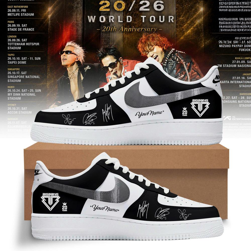 Bigbang 20Th Anniversary World Tour Air Force 1 Shoes