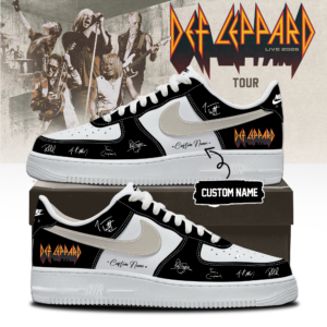 Def Leppard Live 2026 Concert Collection Sneakers