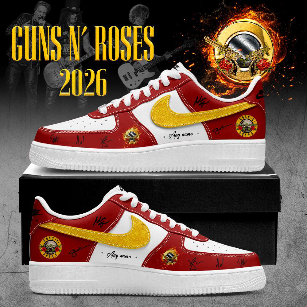 Custom Name Guns N Roses World Tour 2026 Sneakers Classic Rock Shoes